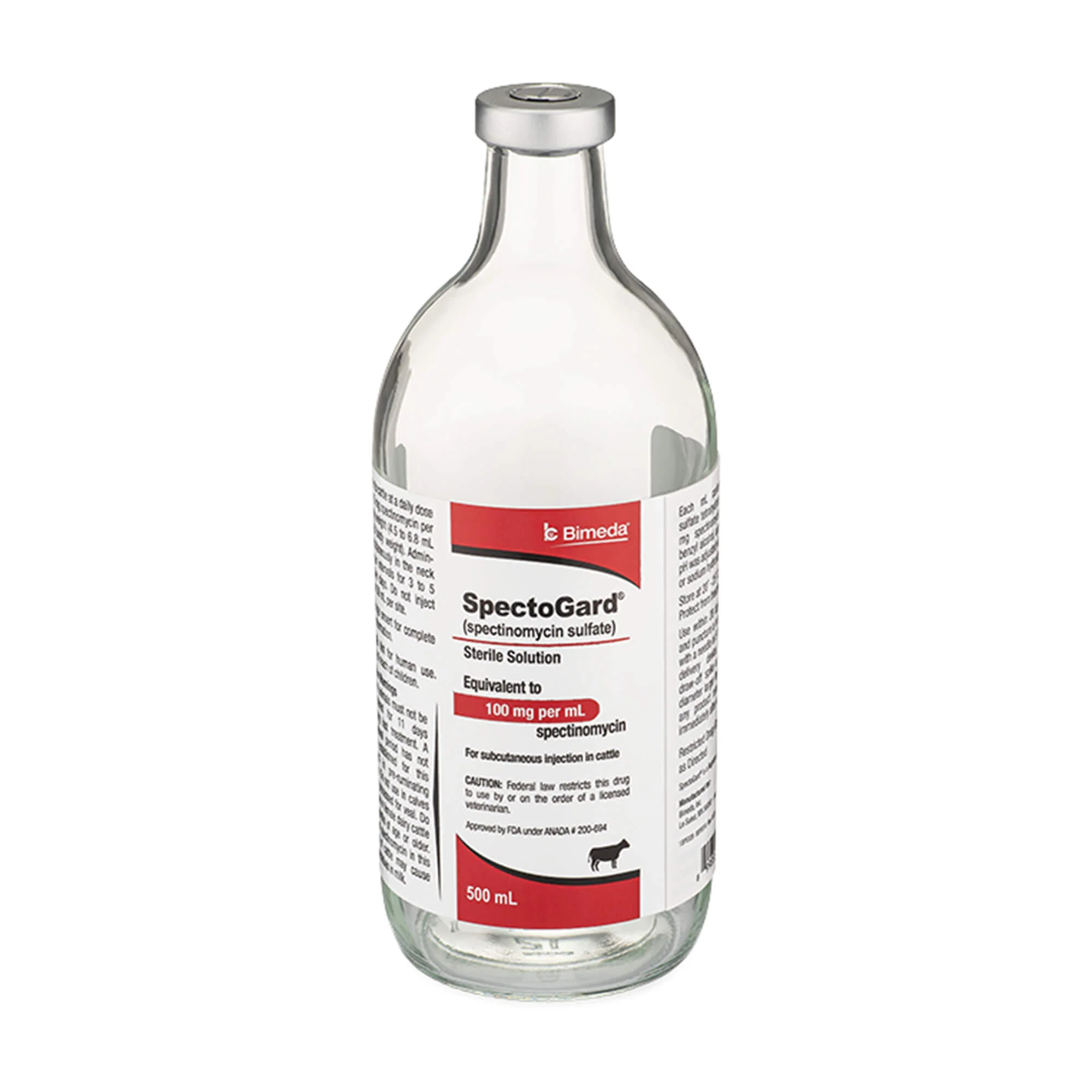 Rx SpectoGard (spectinomycin sulfate) Sterile Solution for Cattle, 500 mL - Image 1