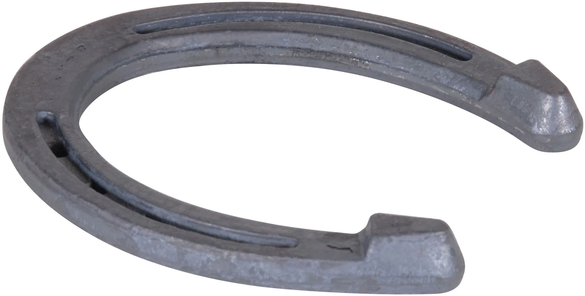 St. Croix Regular Weight Heeled Steel Horseshoes – Forged, Durable, Unclipped Hoof Shoes with Angled Heel Calks - Image 1