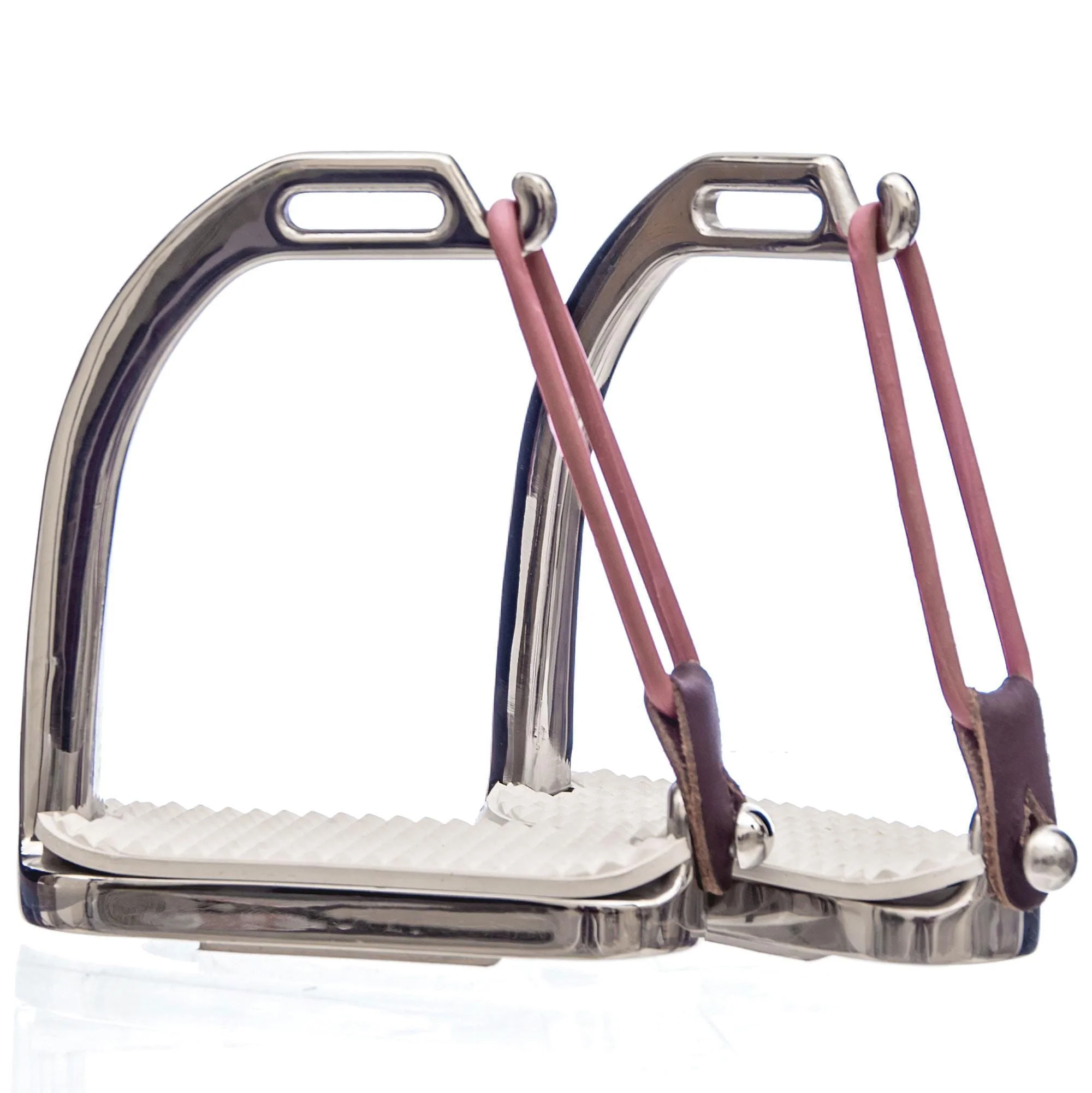 Stainless Steel Peacock Stirrups, Pair - Image 3