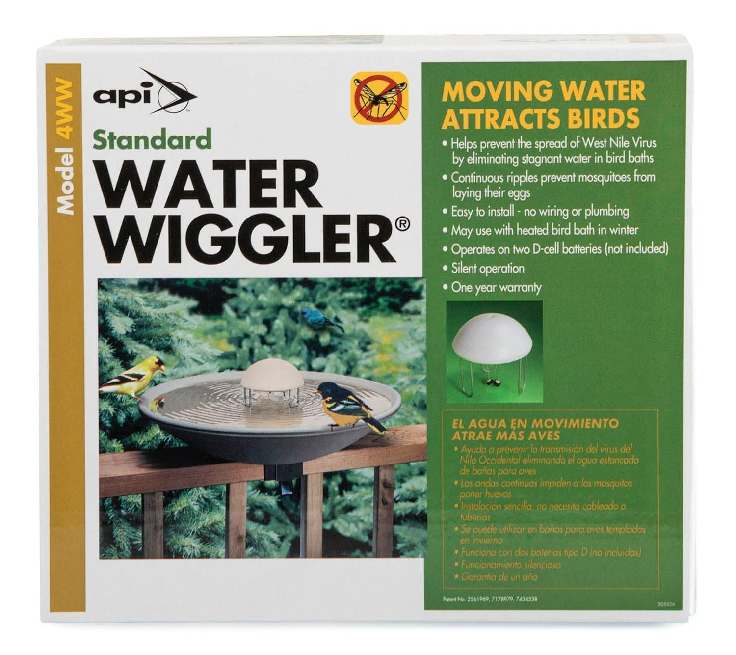Standard Water Wiggler Bird Bath Water Agitator - Image 1