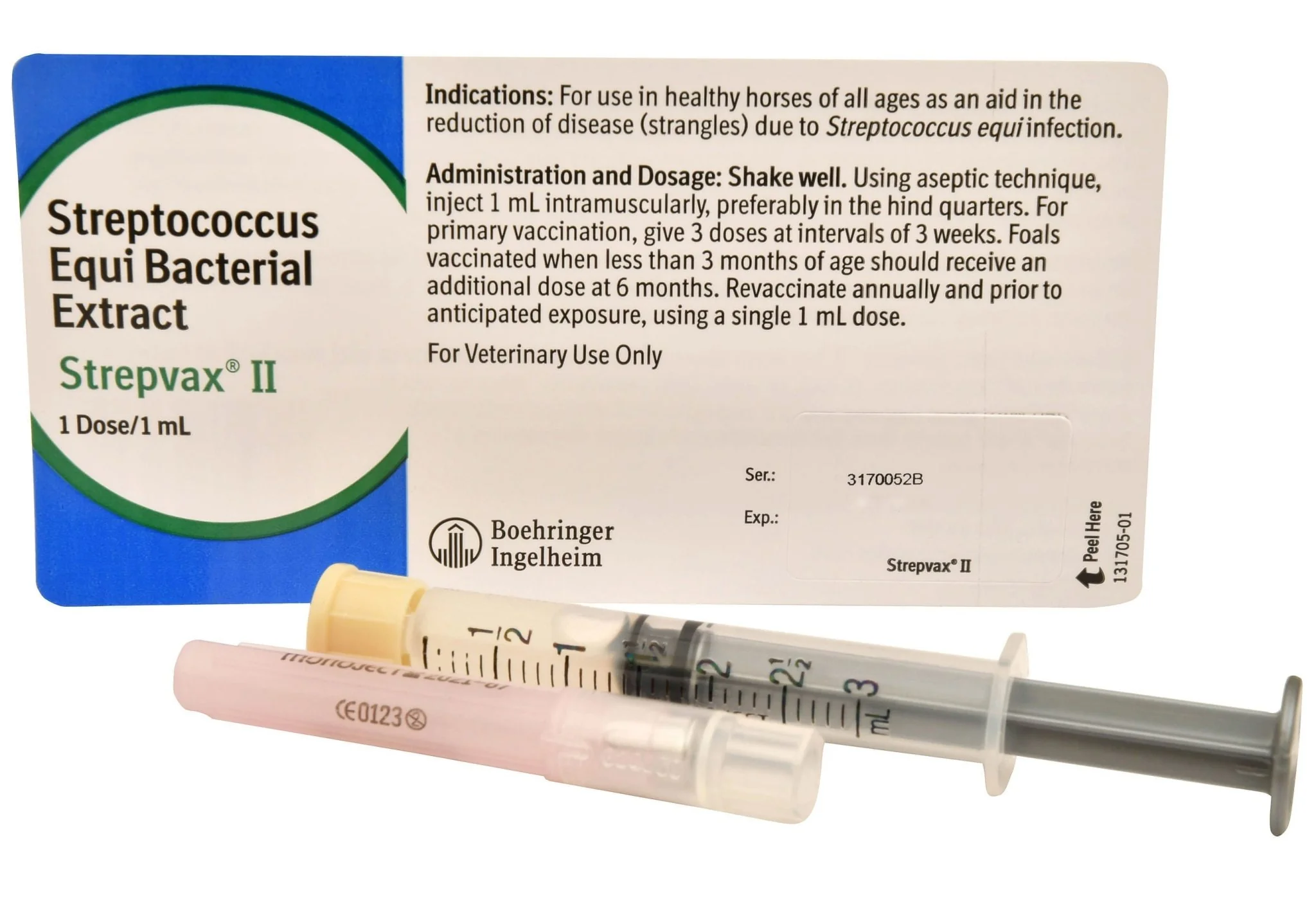 Strepvax II (with syringe/needle) Vaccine for Horses - Image 1