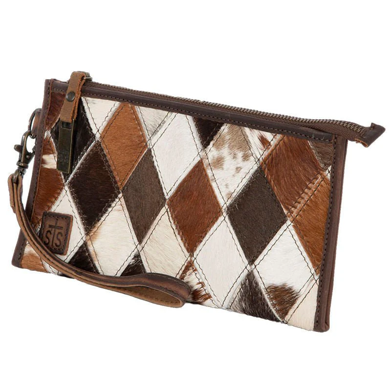 STS Diamond Cowhide Clutch - Image 1