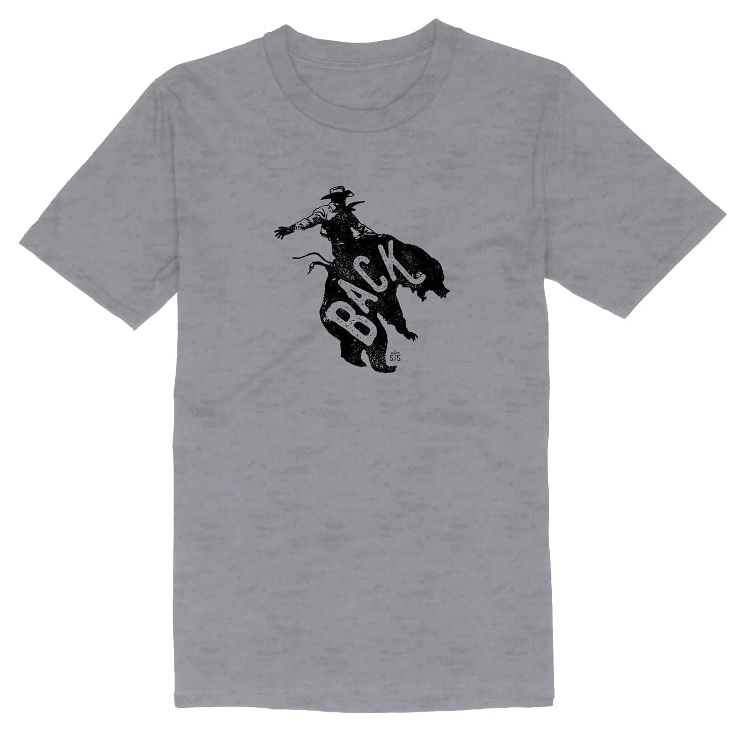 STS Ranchwear Bareback Tee, Gray - Image 1