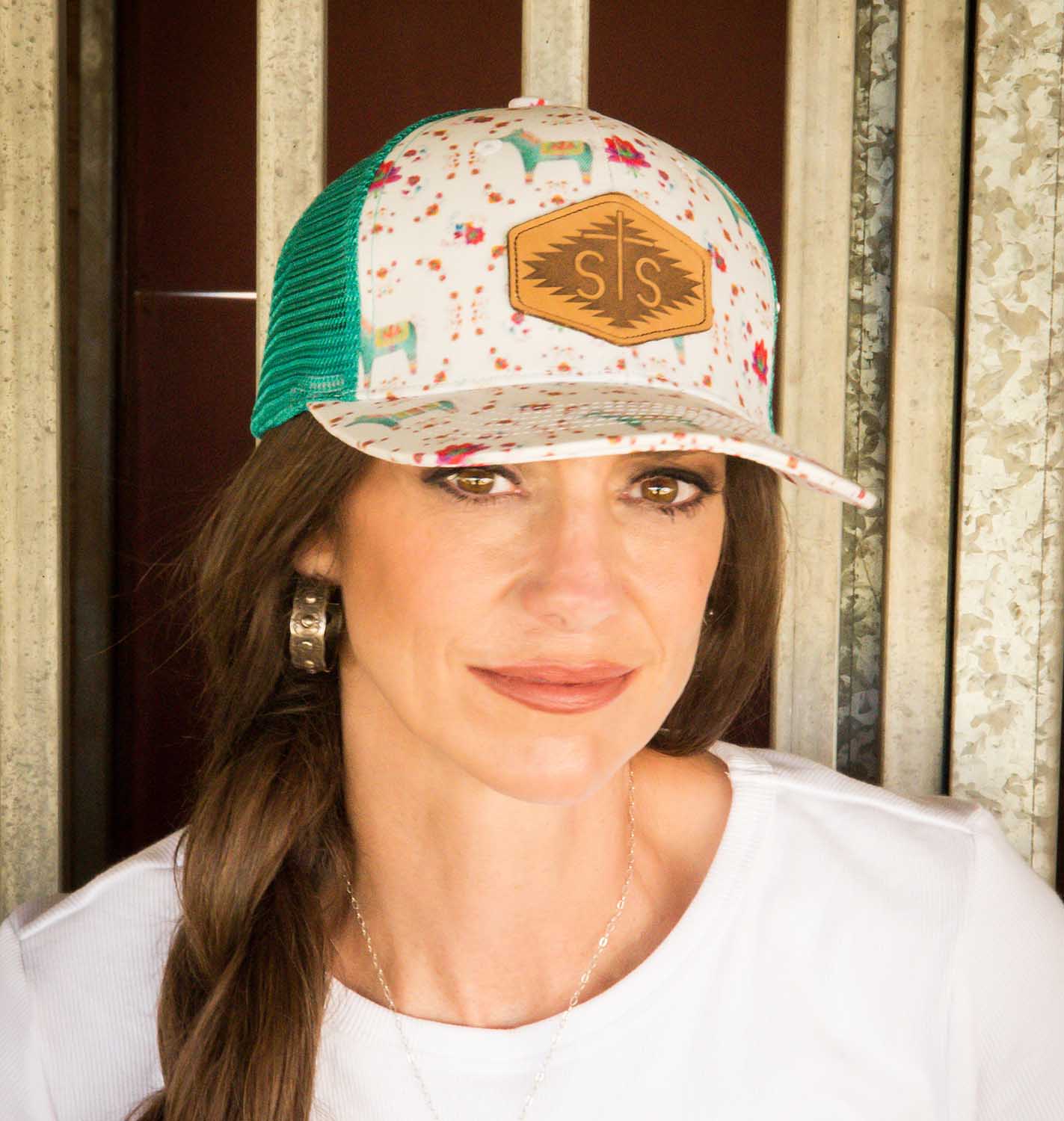 STS Watercolor Donkey Patch Hat, Ladies - Image 2