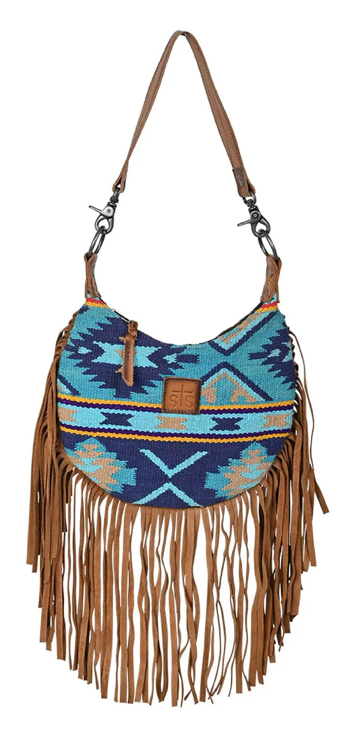 STS Women’s Mojave Sky Nellie Western Fringe Purse