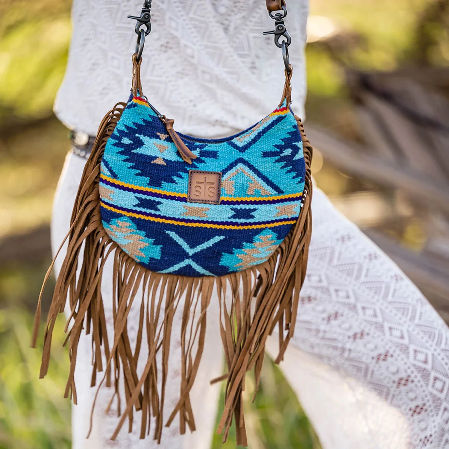 STS Women's Mojave Sky Nellie Western Fringe Purse - Image 3