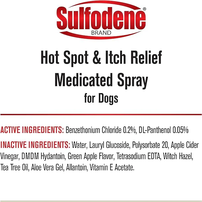 Sulfodene Medicated Hot Spot and Itch Relief Spray - Image 2