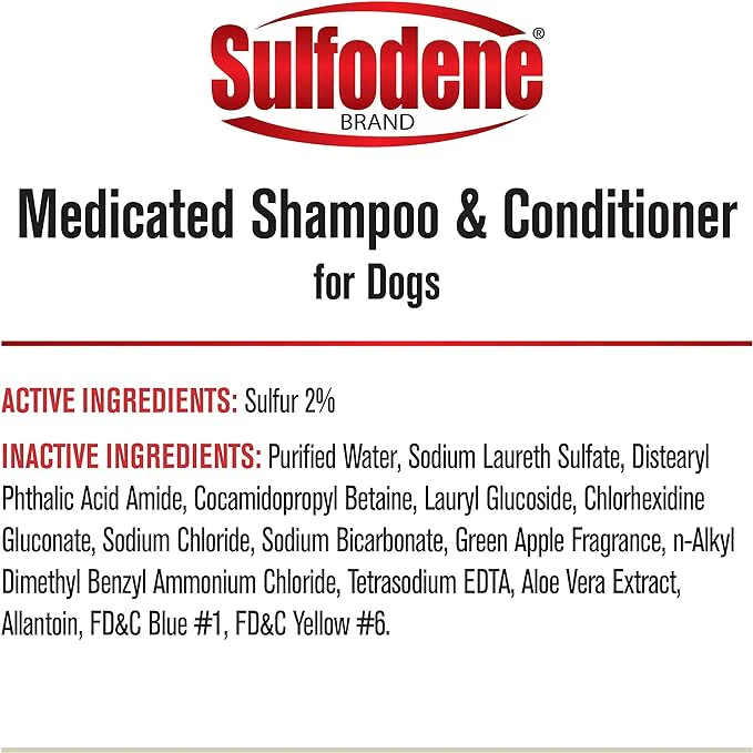 Sulfodene Medicated Shampoo & Conditioner for Dogs - Image 2