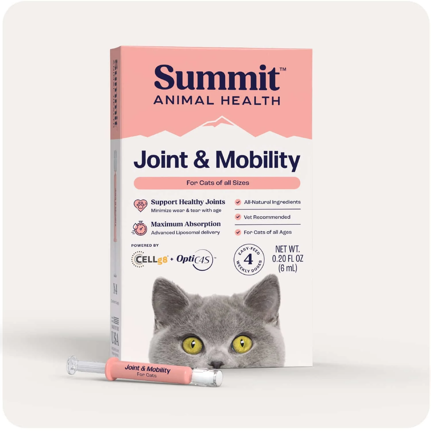 Summit Animal Health - Joint & Mobility Liquid for Cats, 6ml - Image 1