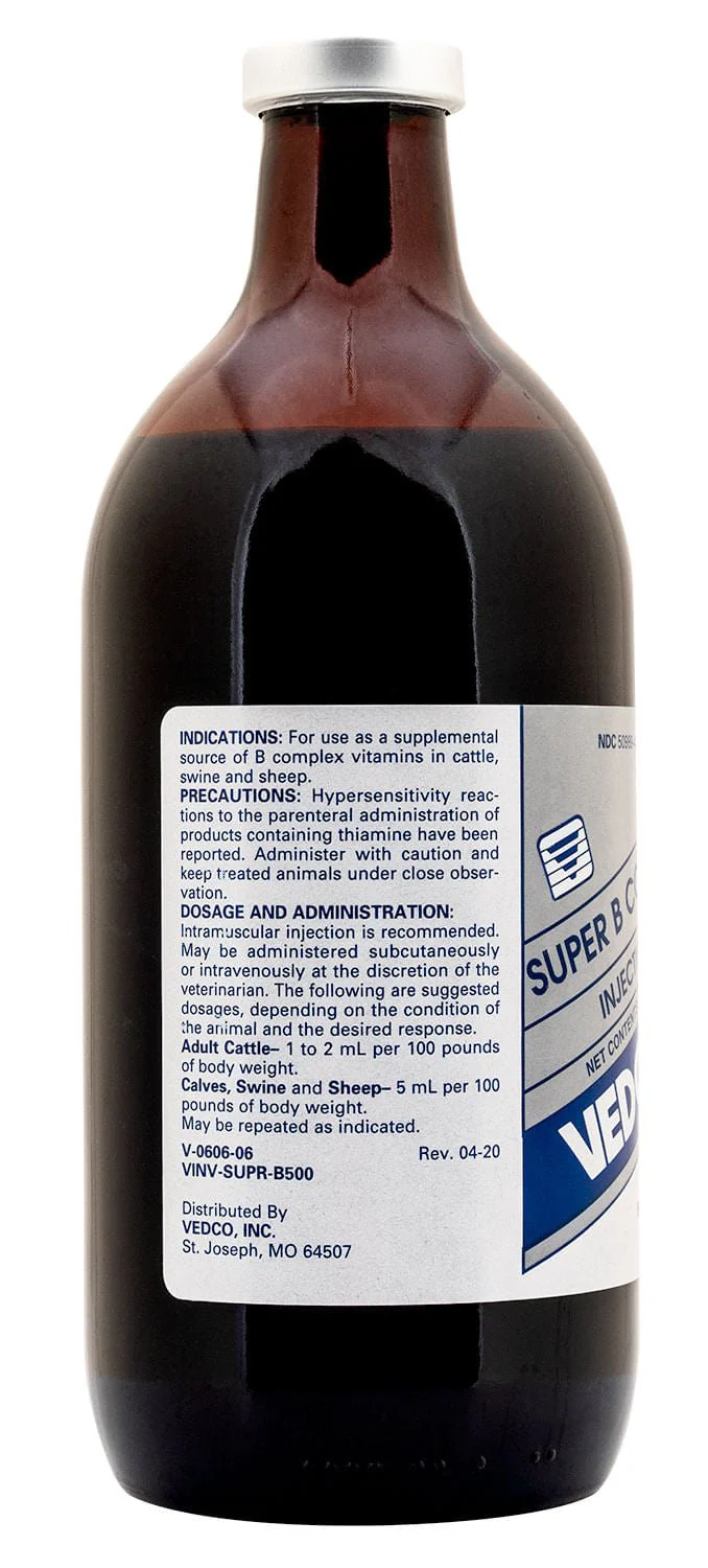 Super B Complex Injectable for Cattle, Swine, & Sheep - Image 3