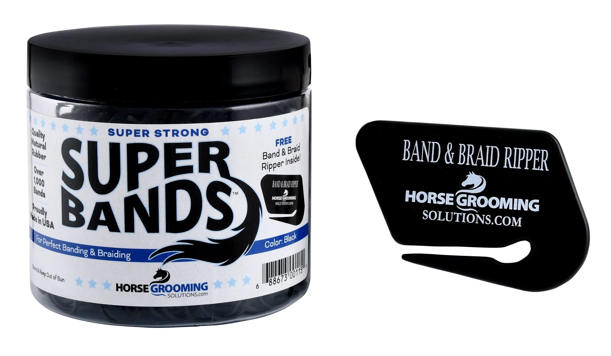 Super Bands Horse Grooming Rubberbands for Banding & Braiding - Image 1