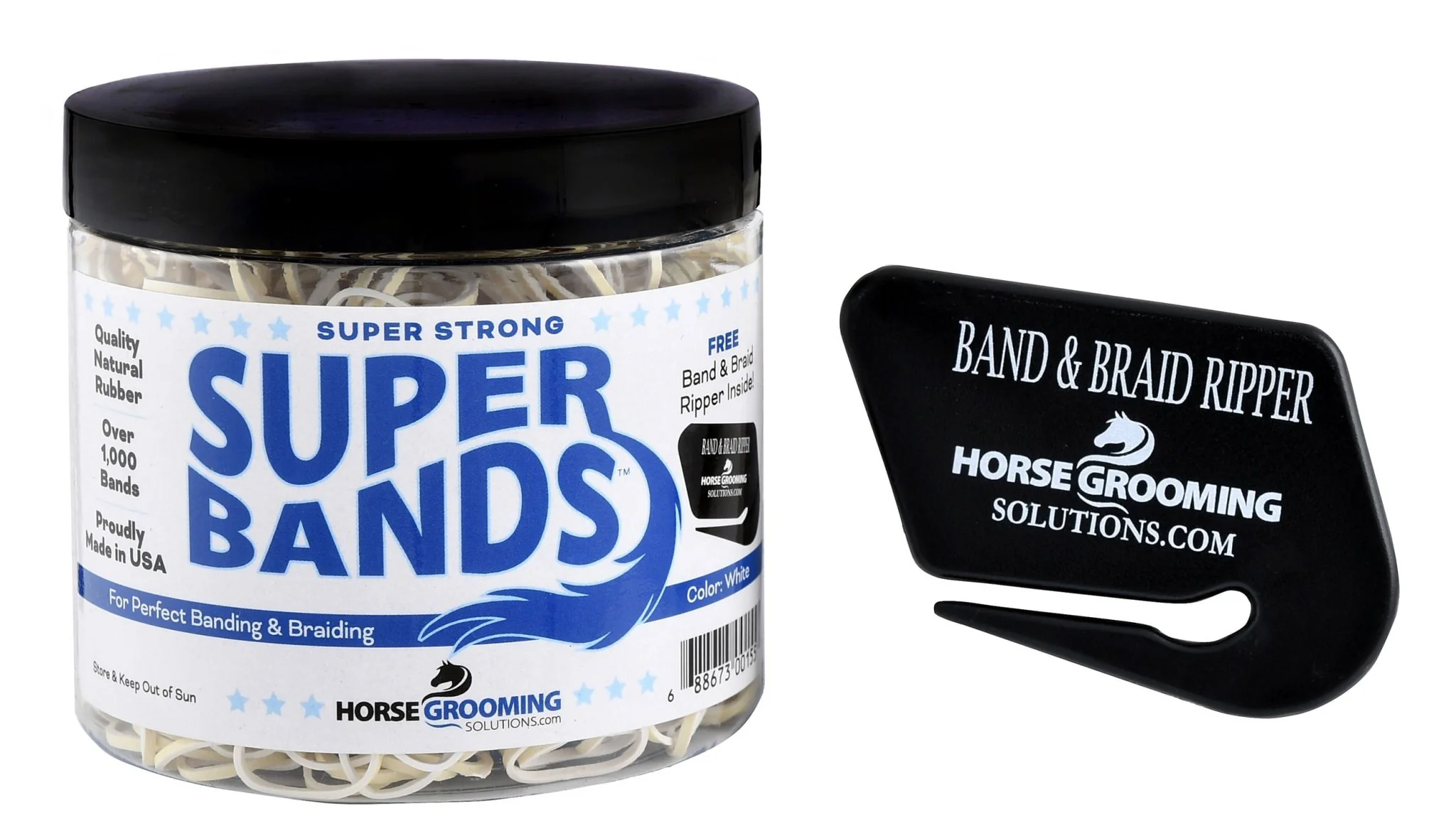 Super Bands Horse Grooming Rubberbands for Banding & Braiding - Image 2