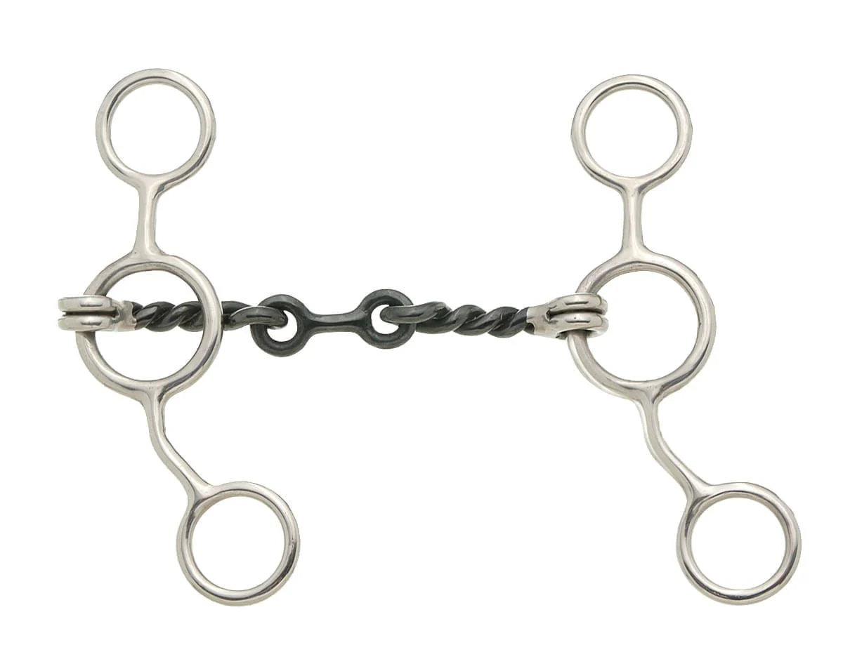 Sweet Iron Dogbone Twisted Wire Gag Snaffle - Image 1