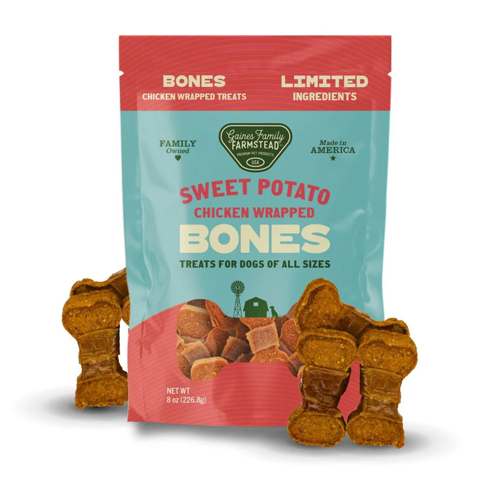 Sweet Potato Bones Dog Treats – All Natural, Limited Ingredient, Oven-Baked, Made in USA - Image 1