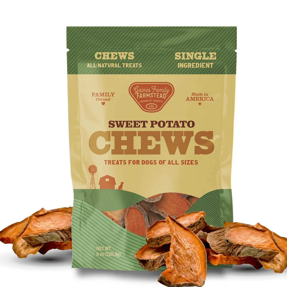 Sweet Potato Dog Chews – All Natural, Single Ingredient, Grain Free Treats for Dogs of All Sizes - Image 1