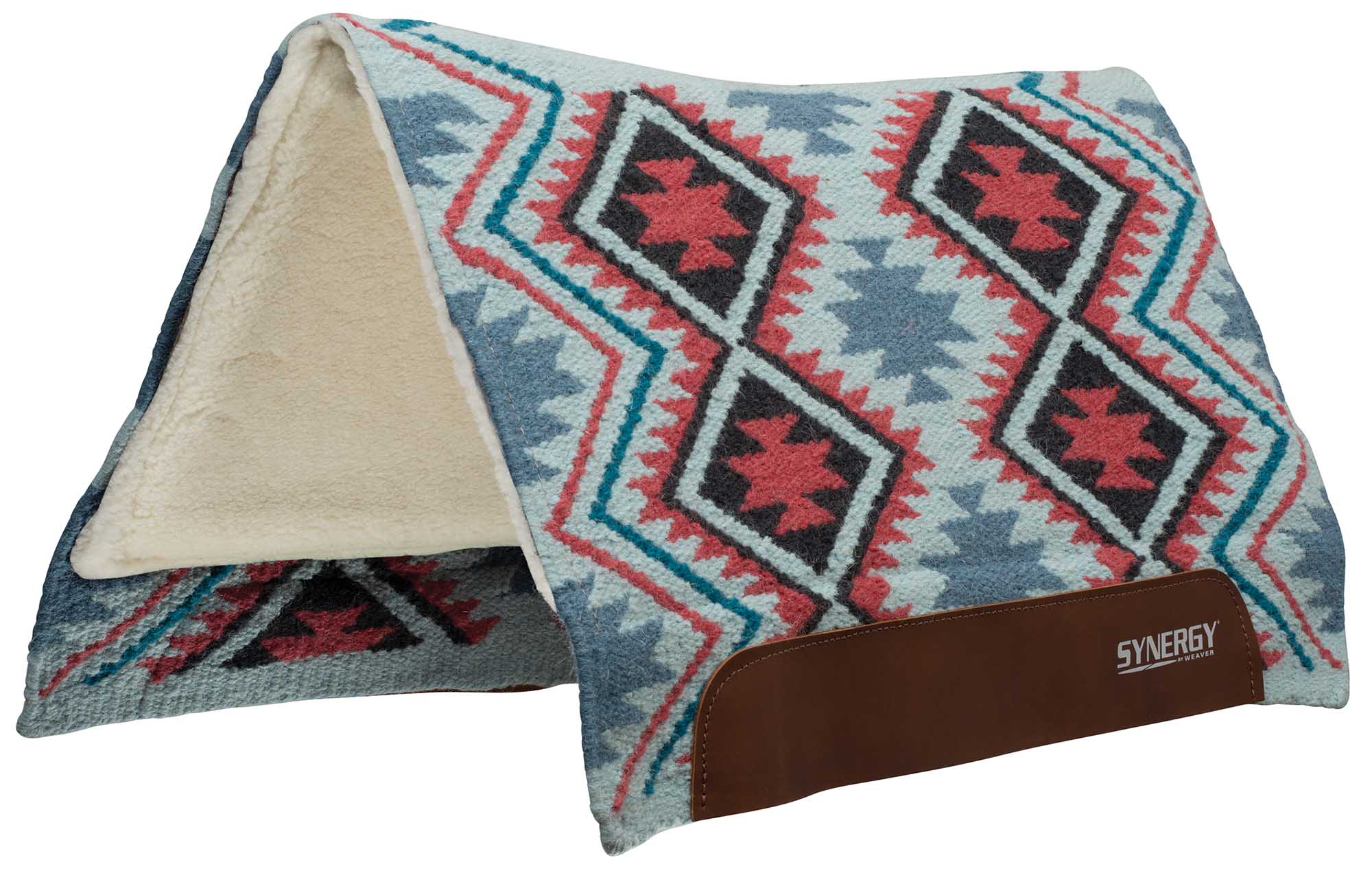 Synergy Flex Contoured Performance Saddle Pad, Merino Fleece Lined, 3/4"x33"x38", Firestorm - Image 3