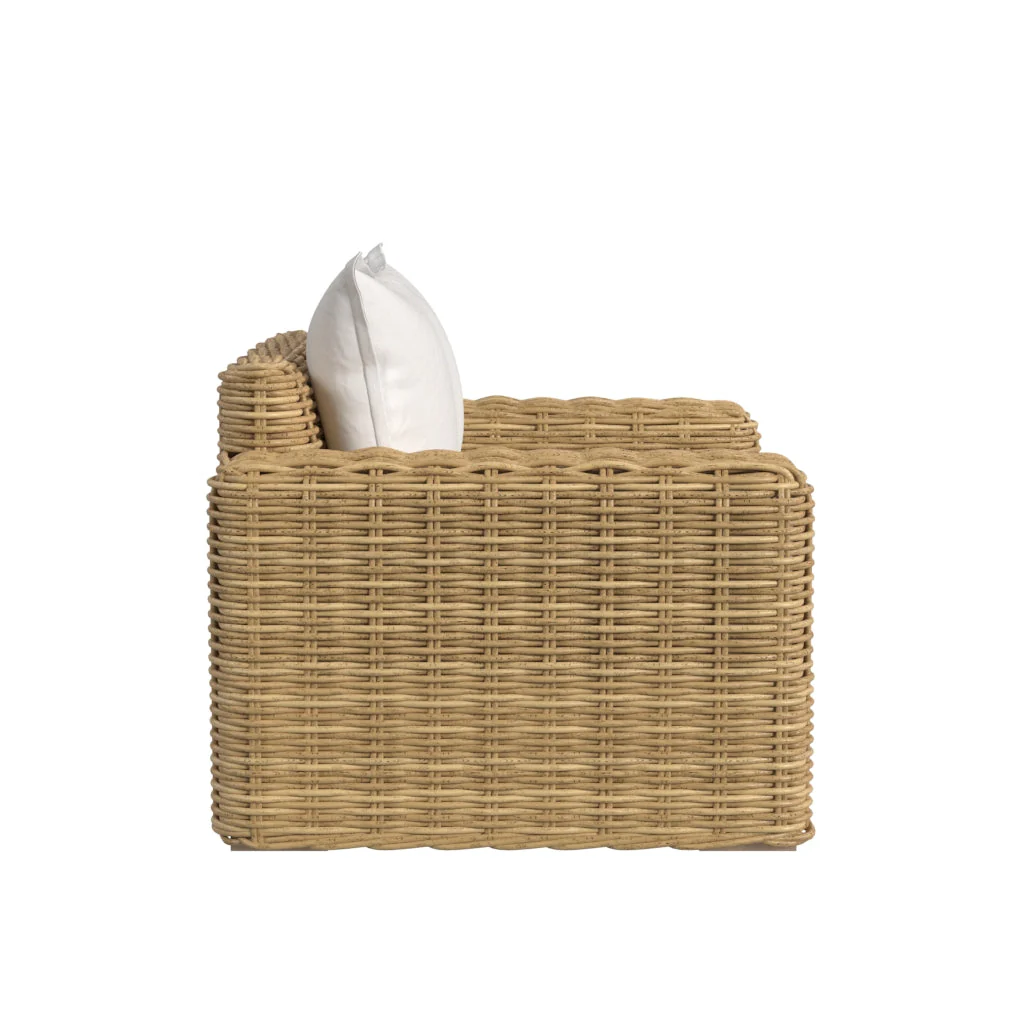 Playa Oversized Club Chair in Soothe Pearl w/ Flange Welt - Image 3
