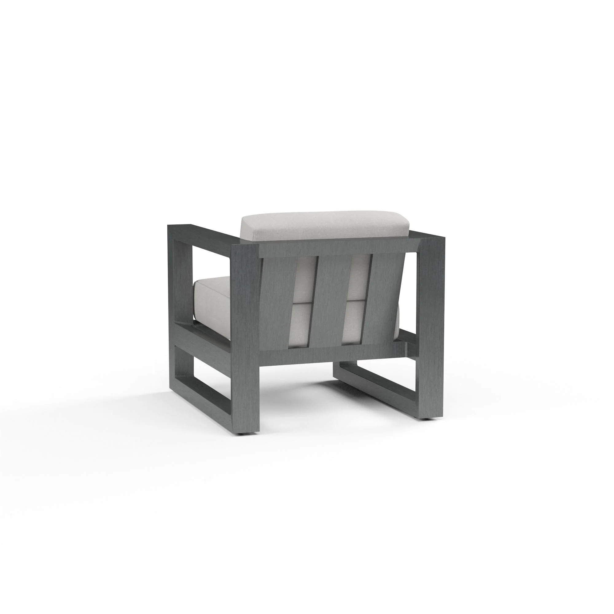 Redondo Club Chair in Cast Silver, No Welt - Image 2