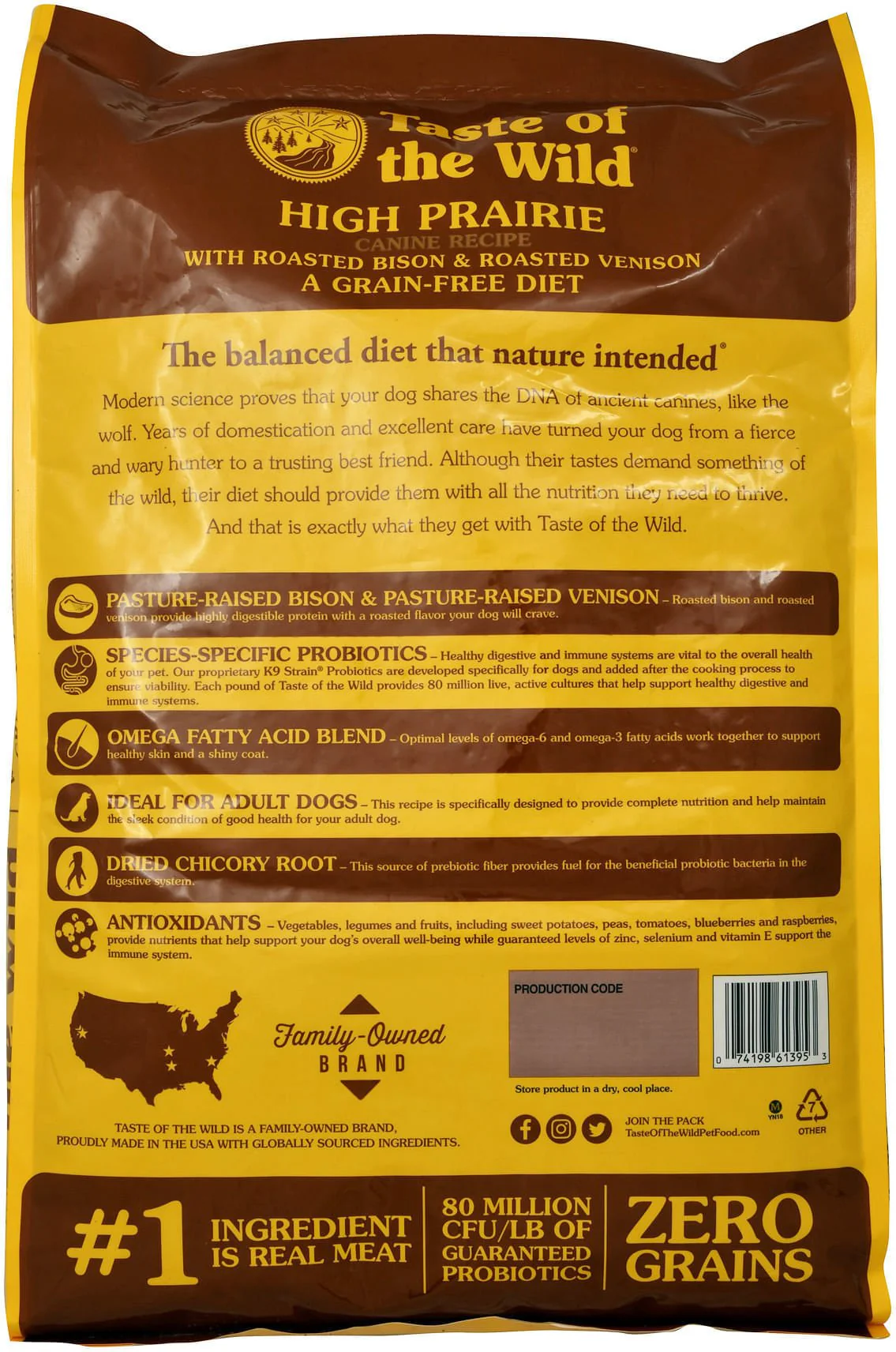 Taste of the Wild High Prairie Grain Free Dry Dog Food with Roasted Bison & Roasted Venison - Image 2