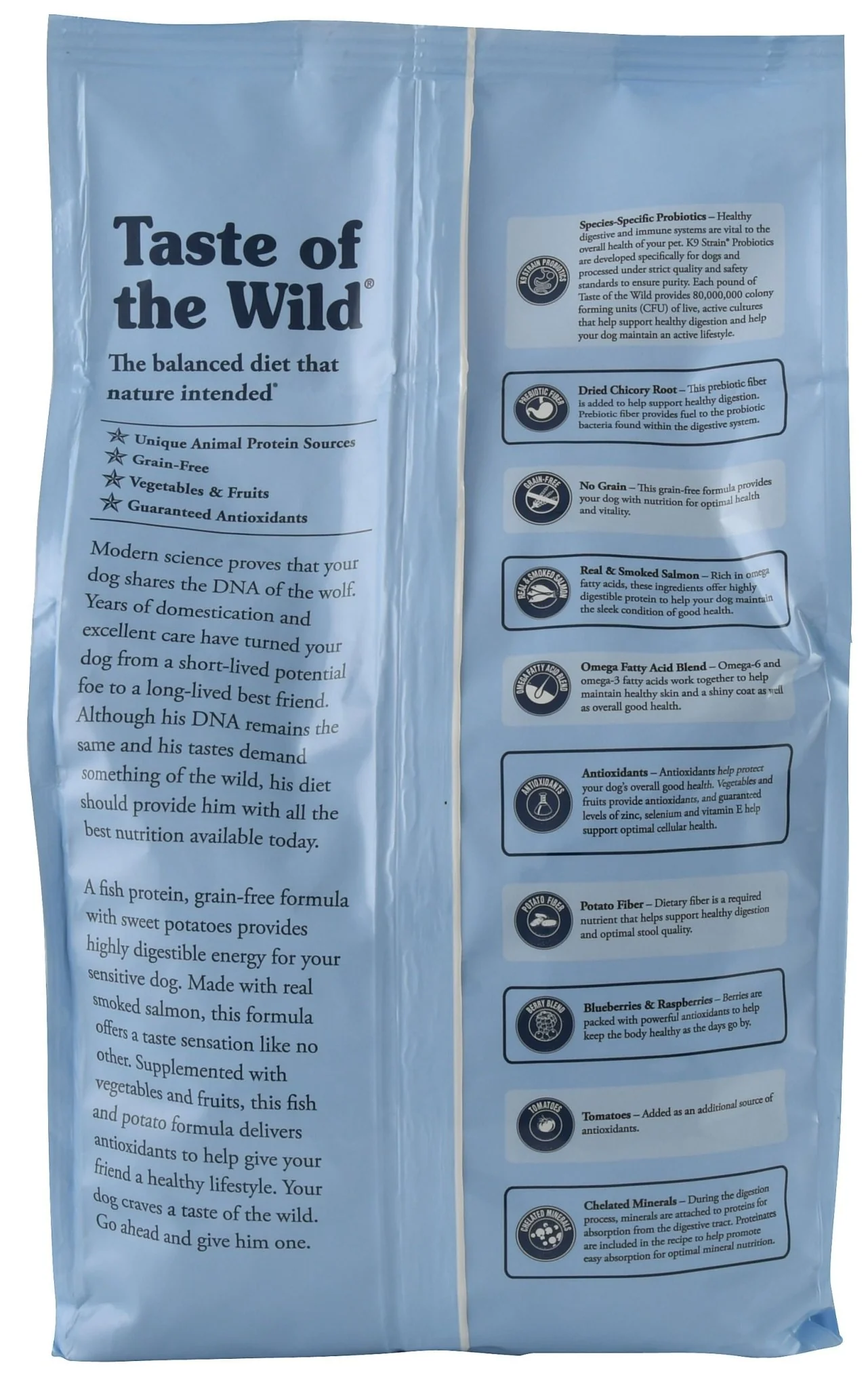 Taste of the Wild Pacific Stream Smoke Flavored Salmon Grain Free Dry Dog Food - Image 2