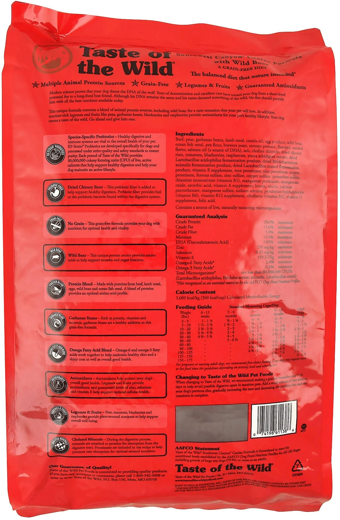Taste of the Wild Southwest Canyon Wild Boar Grain Free Dry Dog Food - Image 2