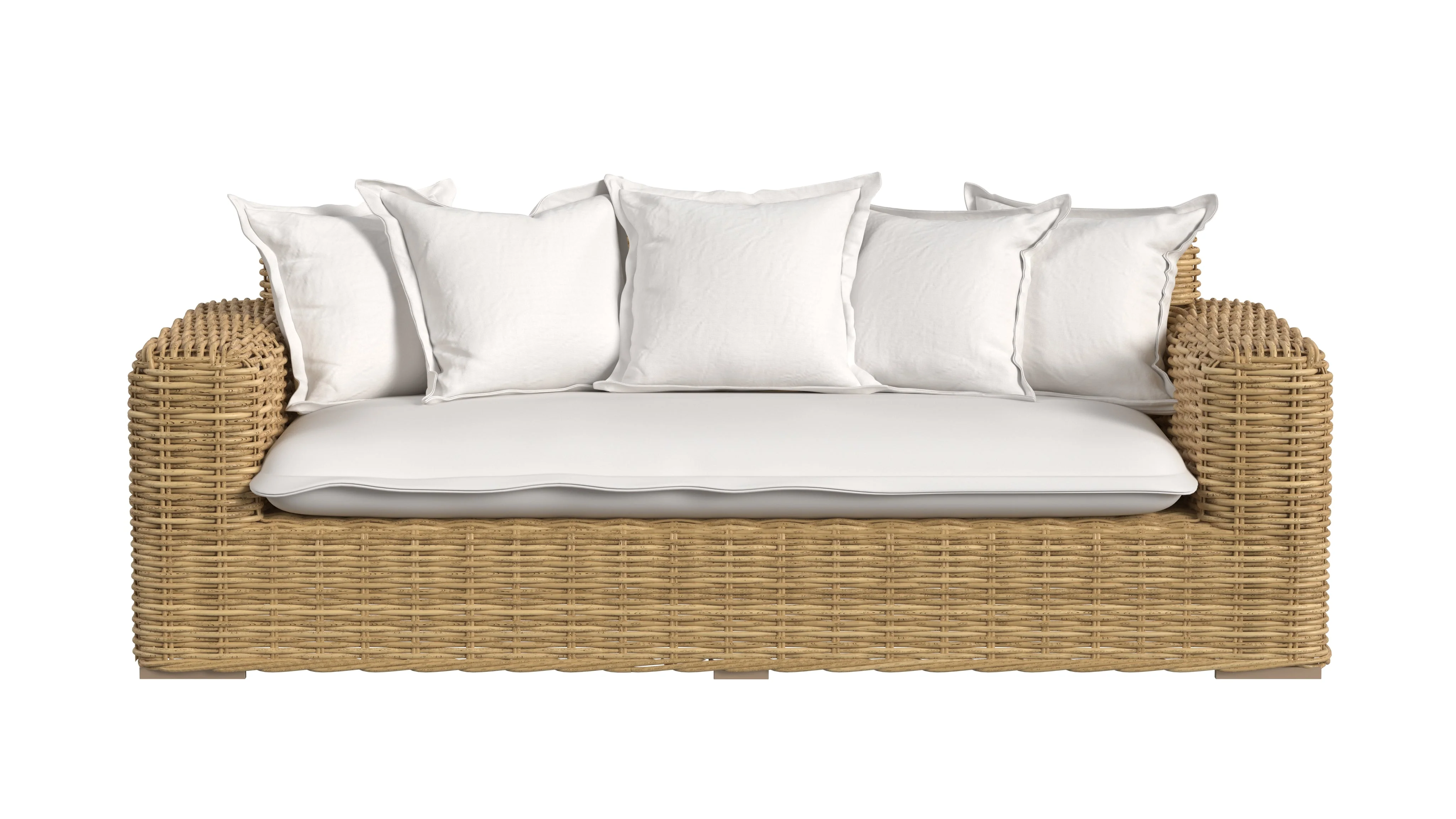 Playa Loveseat in Soothe Pearl w/ Flange Welt - Image 2