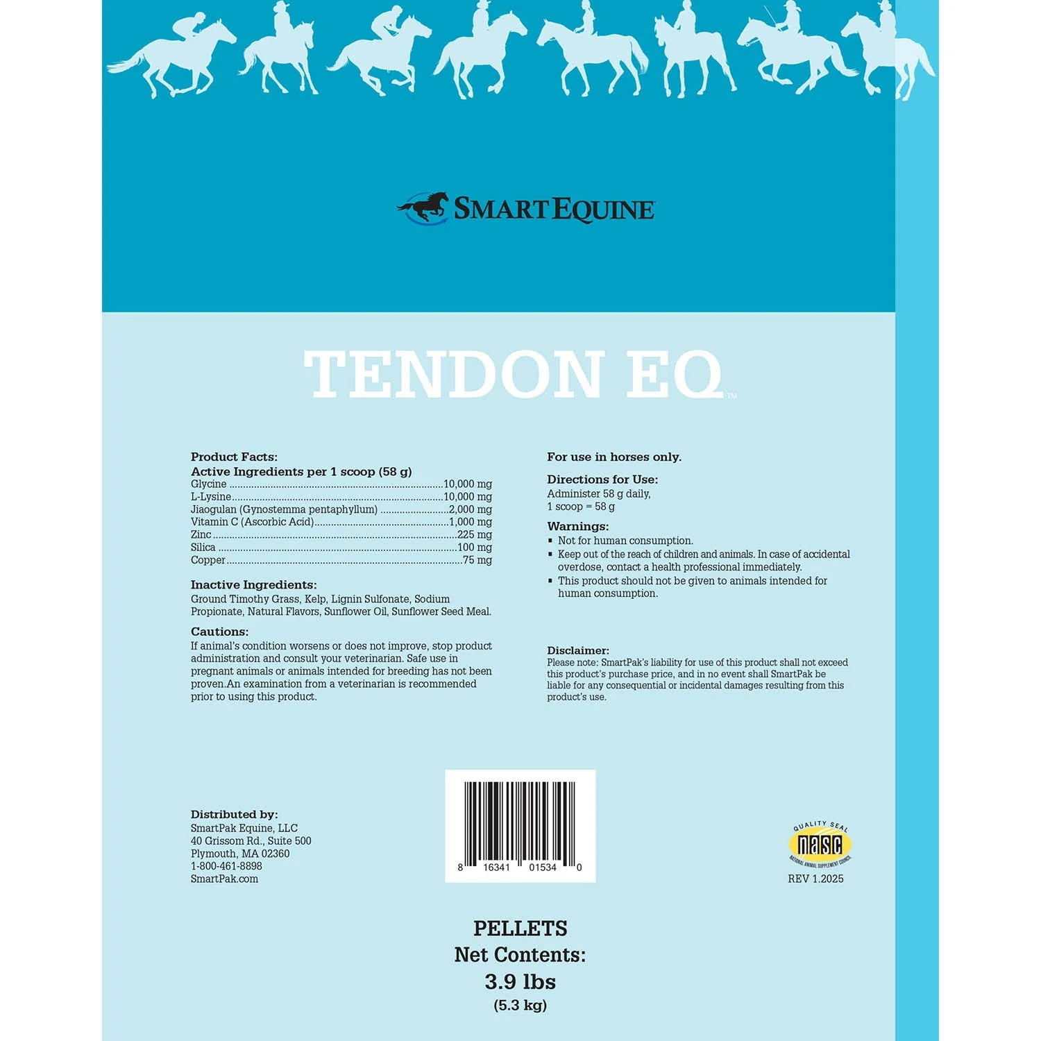 Tendon EQ, Soft Tissue Support Health Supplement for Horses, Pellets - Image 2