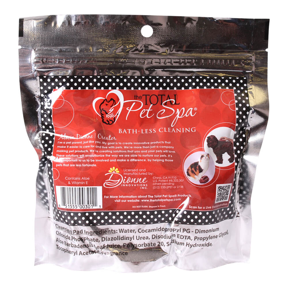 The Total Pet Spa Bath-Less Cleaning Pads, 16 ct - Image 1