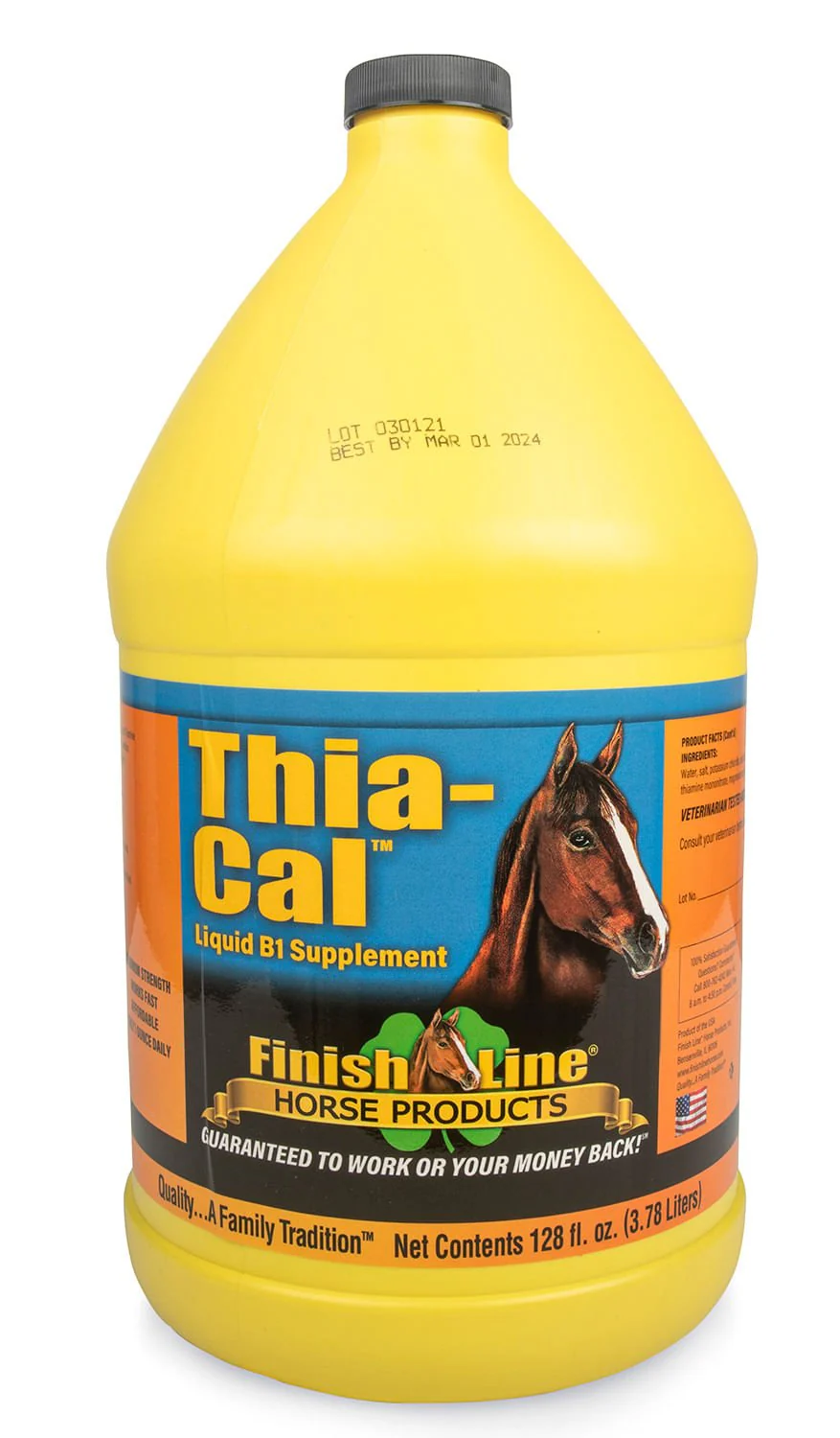 Thia-Cal Liquid B1 for Horses, Gallon - Image 1