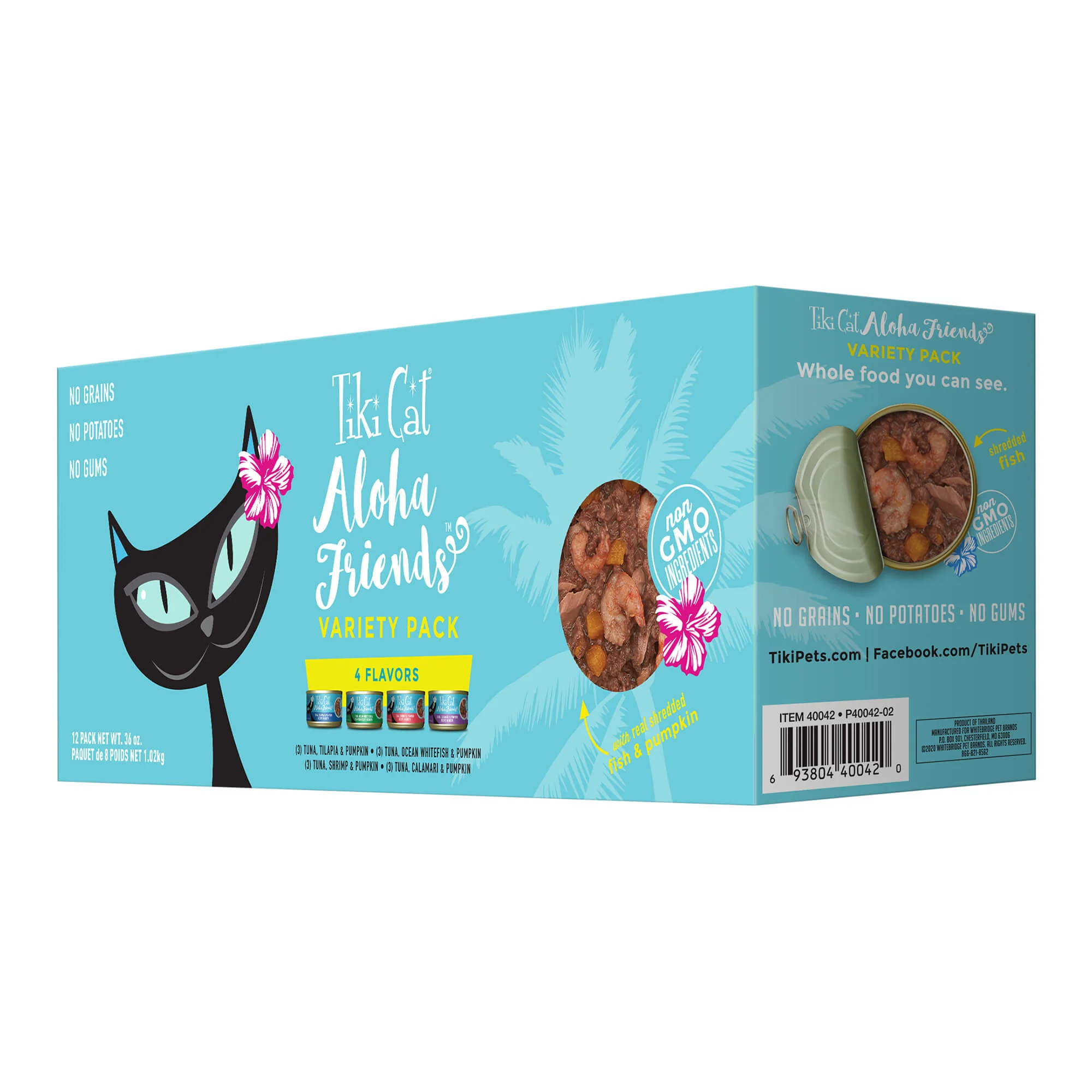 Tiki Cat Aloha Friends Wet Cat Food, Variety Pack, 3 oz Cans, 12 ct - Image 1