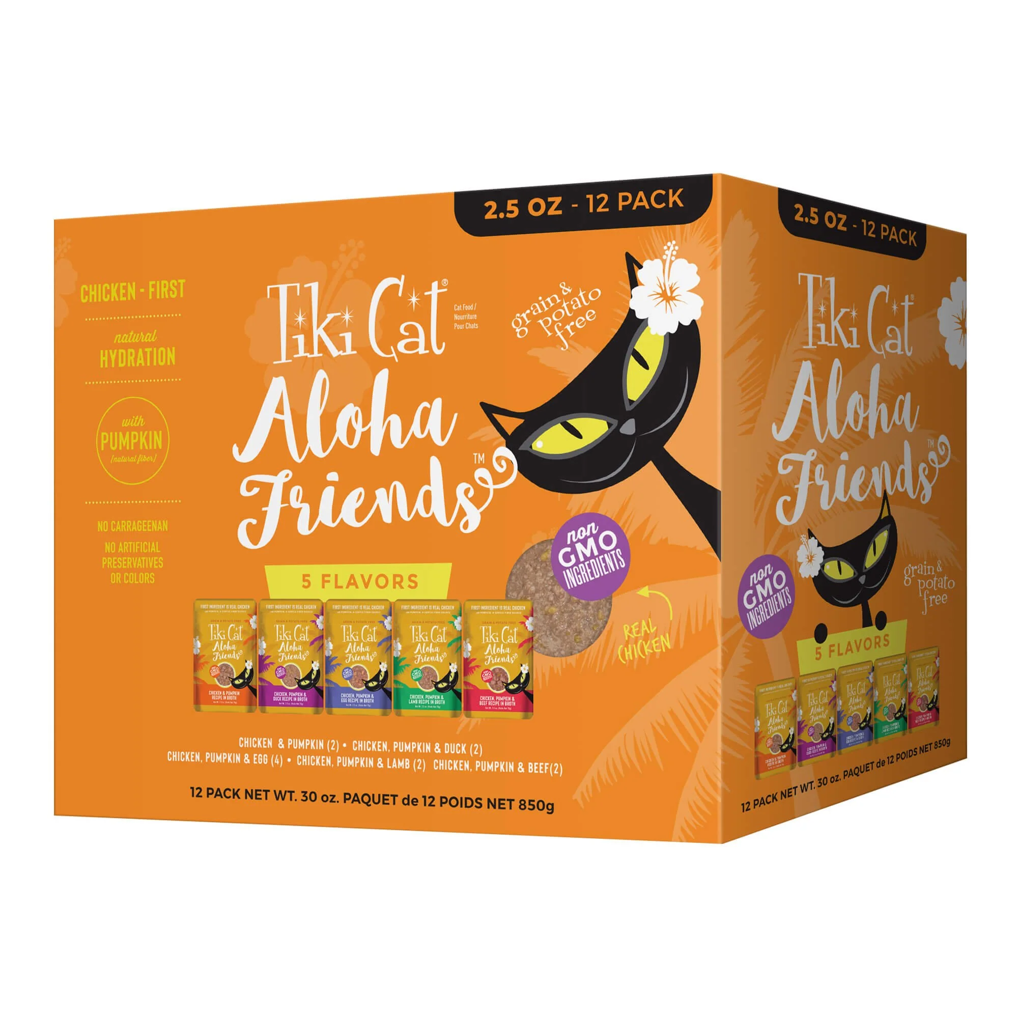 Tiki Cat Aloha Friends Wet Cat Food, Variety Pack, Pouches - Image 1