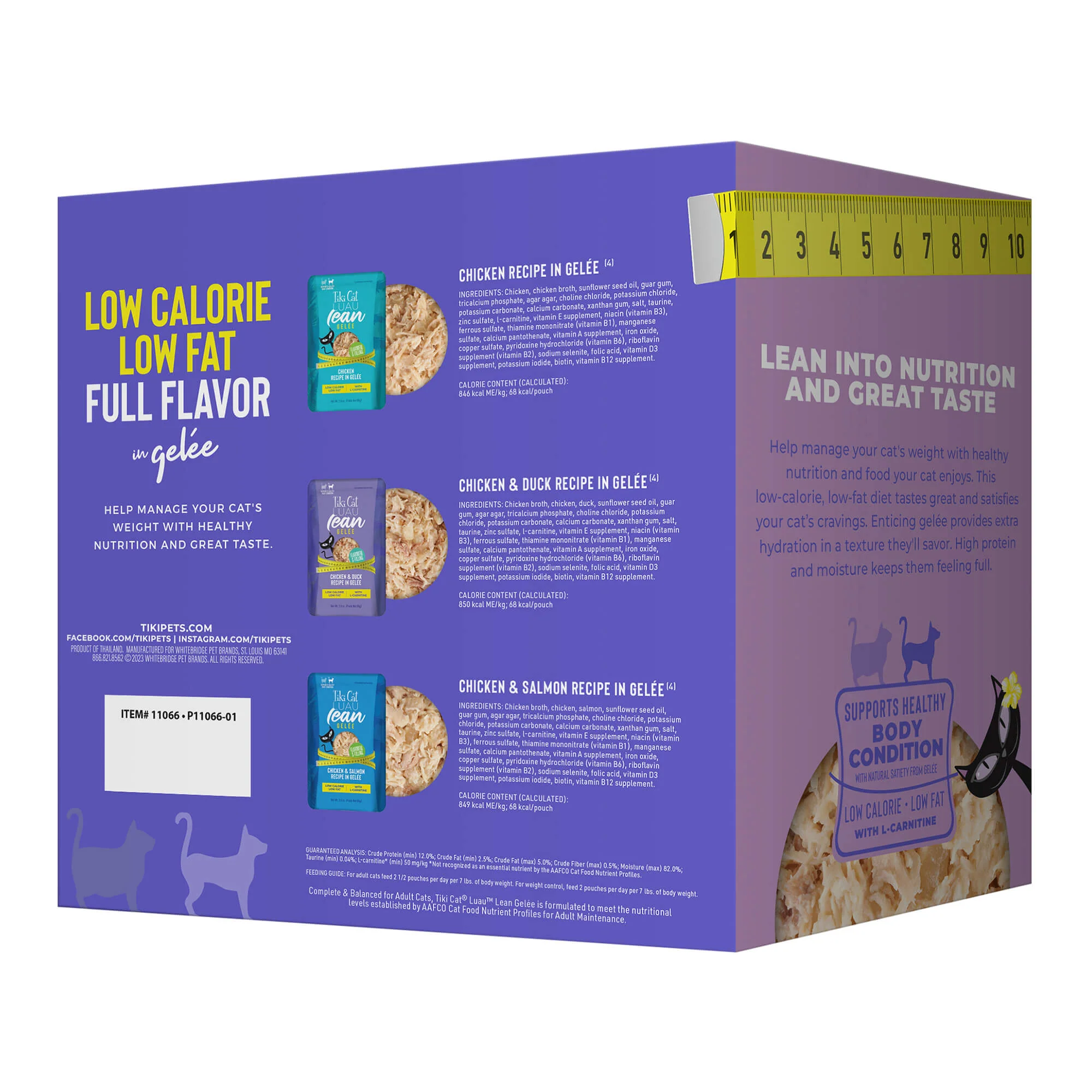 Tiki Cat Luau Lean Gelee Wet Cat Food, Variety Pack, 2.8 oz Pouch, 12 ct - Image 2