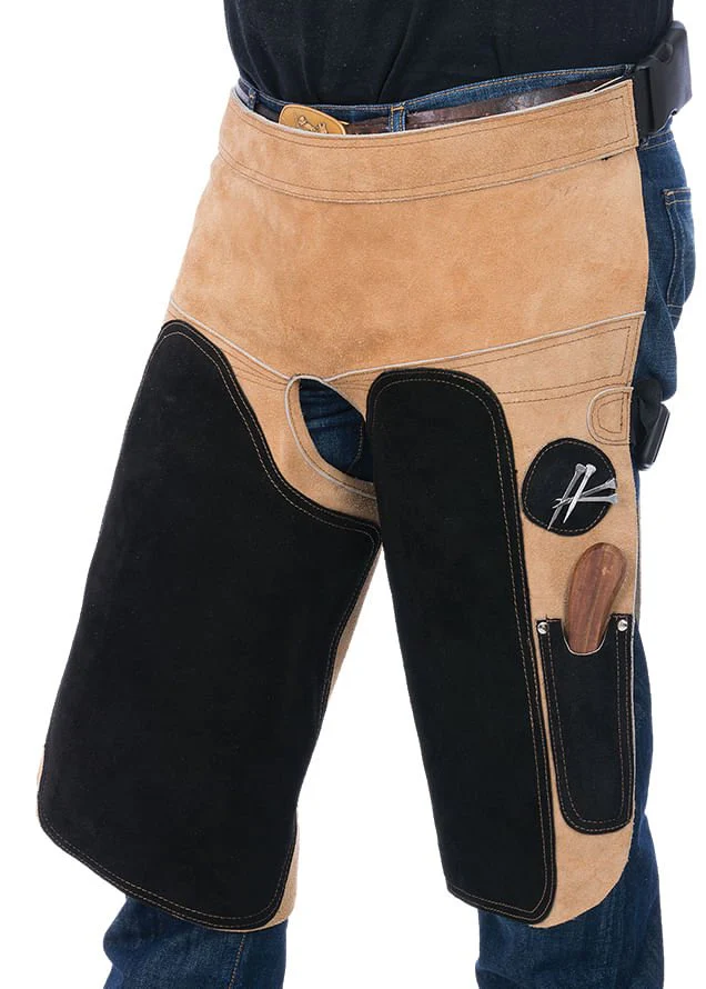 Tough1 Premium Leather Farrier Chaps - Image 2