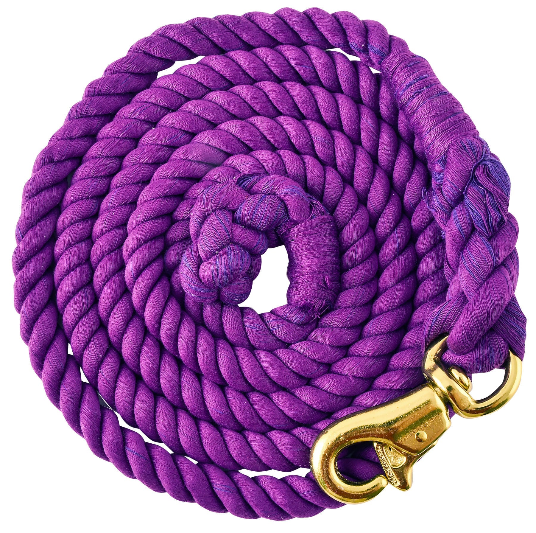 Tough1 Braided Cotton Horse Lead Rope with Trigger Bull Snap, 8.5' - Image 1