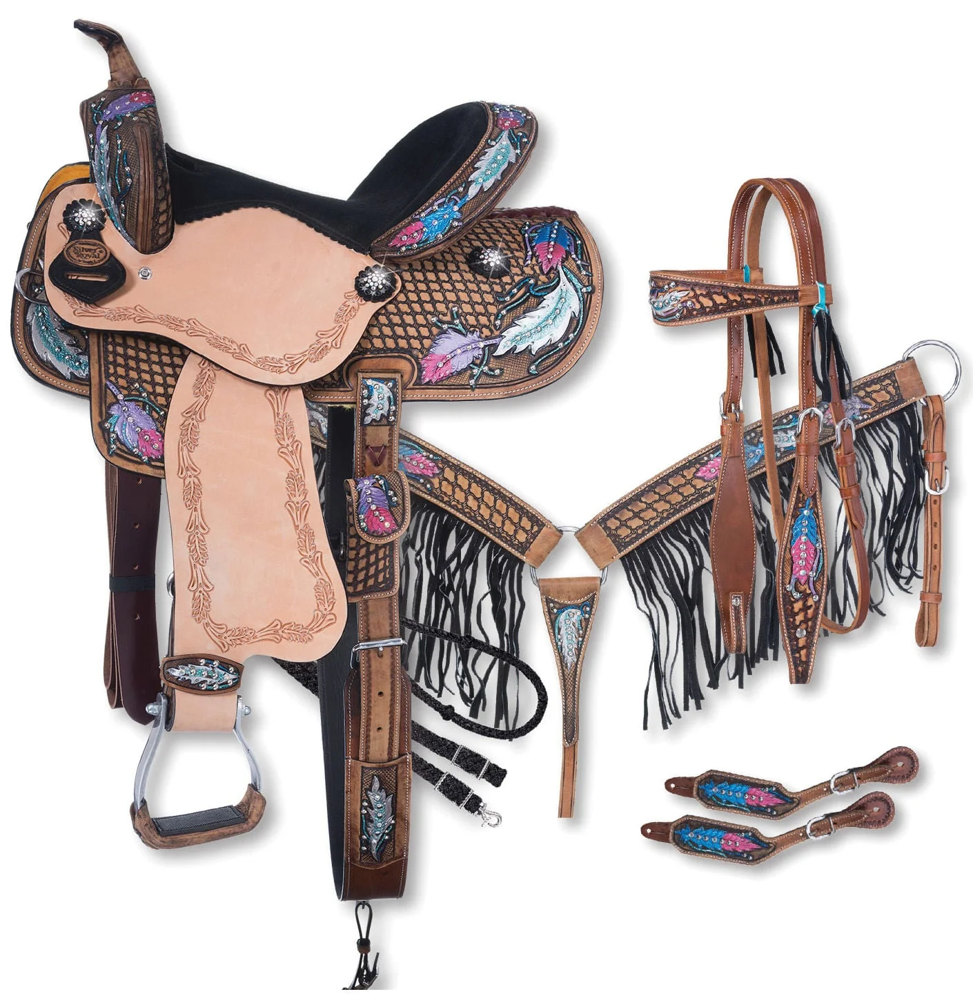 Tough1 Silver Royal Delilah Saddle & Tack Collection - Image 1
