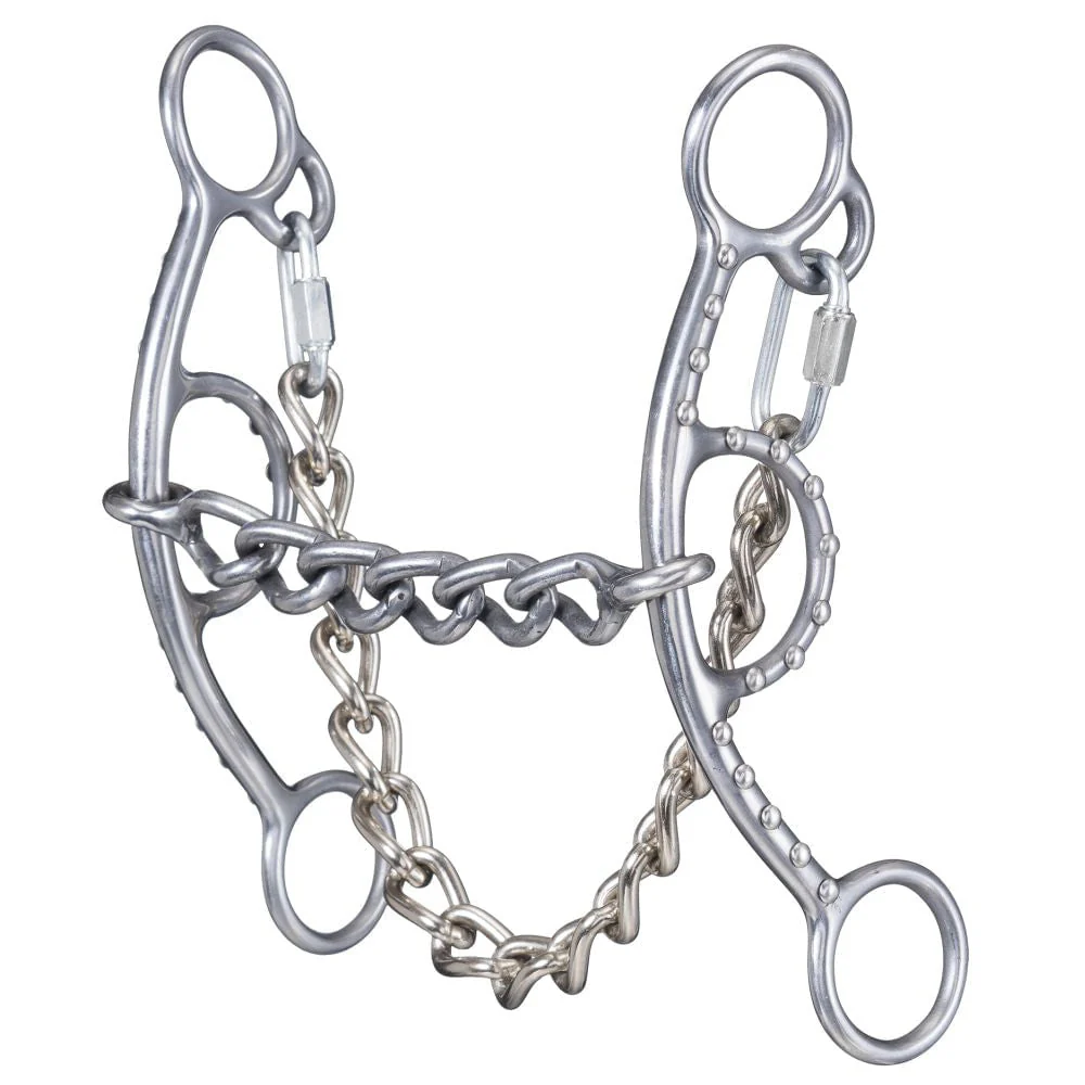 Tough1 Sweet Iron Chain Mouth Short Shank Gag Snaffle - Image 1