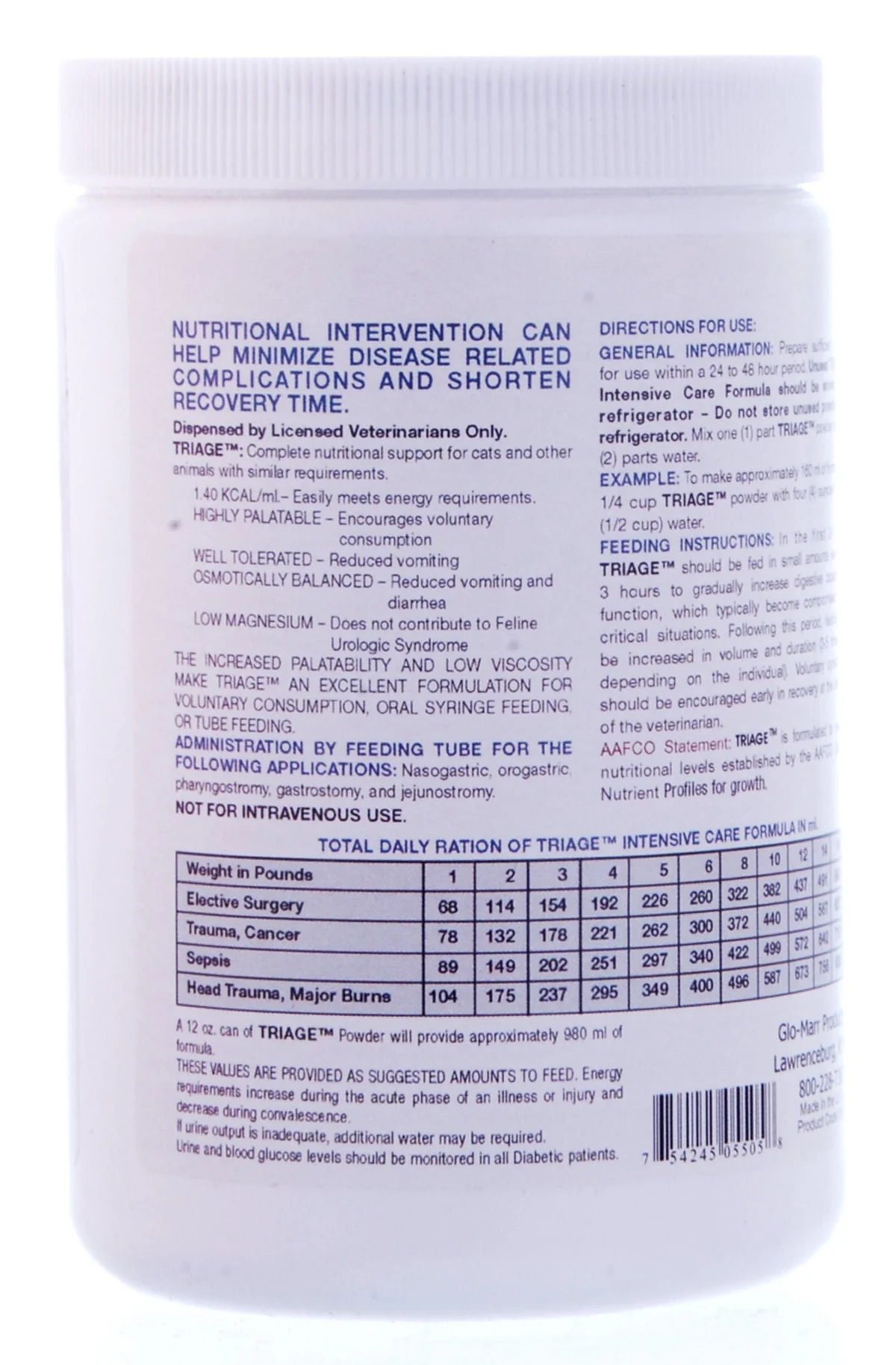 Triage Feline Intensive Care Formula - Image 2