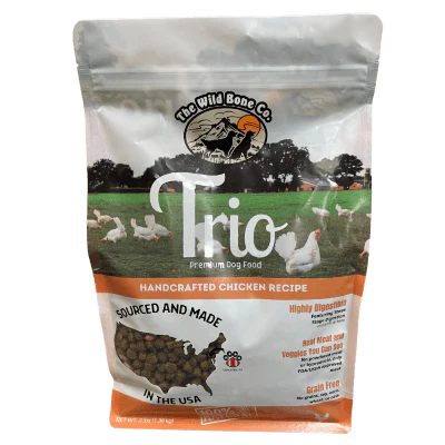 The Wild Bone Company Trio Premium Grain Free Dry Dog Food, 3 lb - Image 3