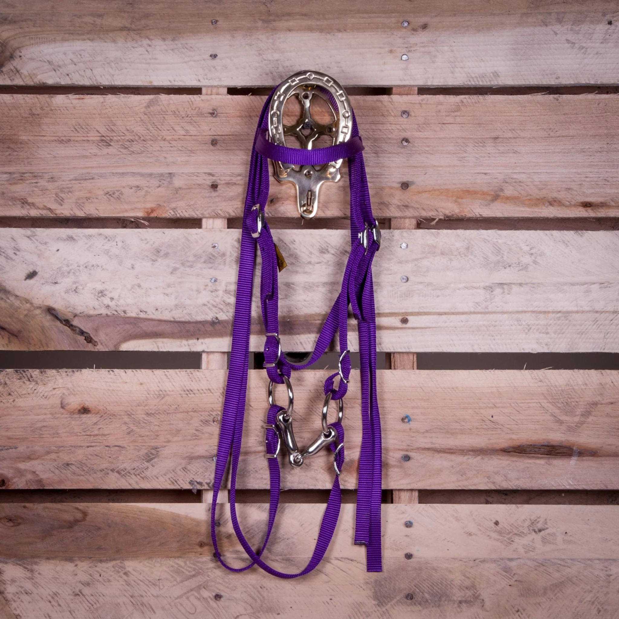 Triple E Miniature Nylon Headstall with Bit & Reins - Image 2
