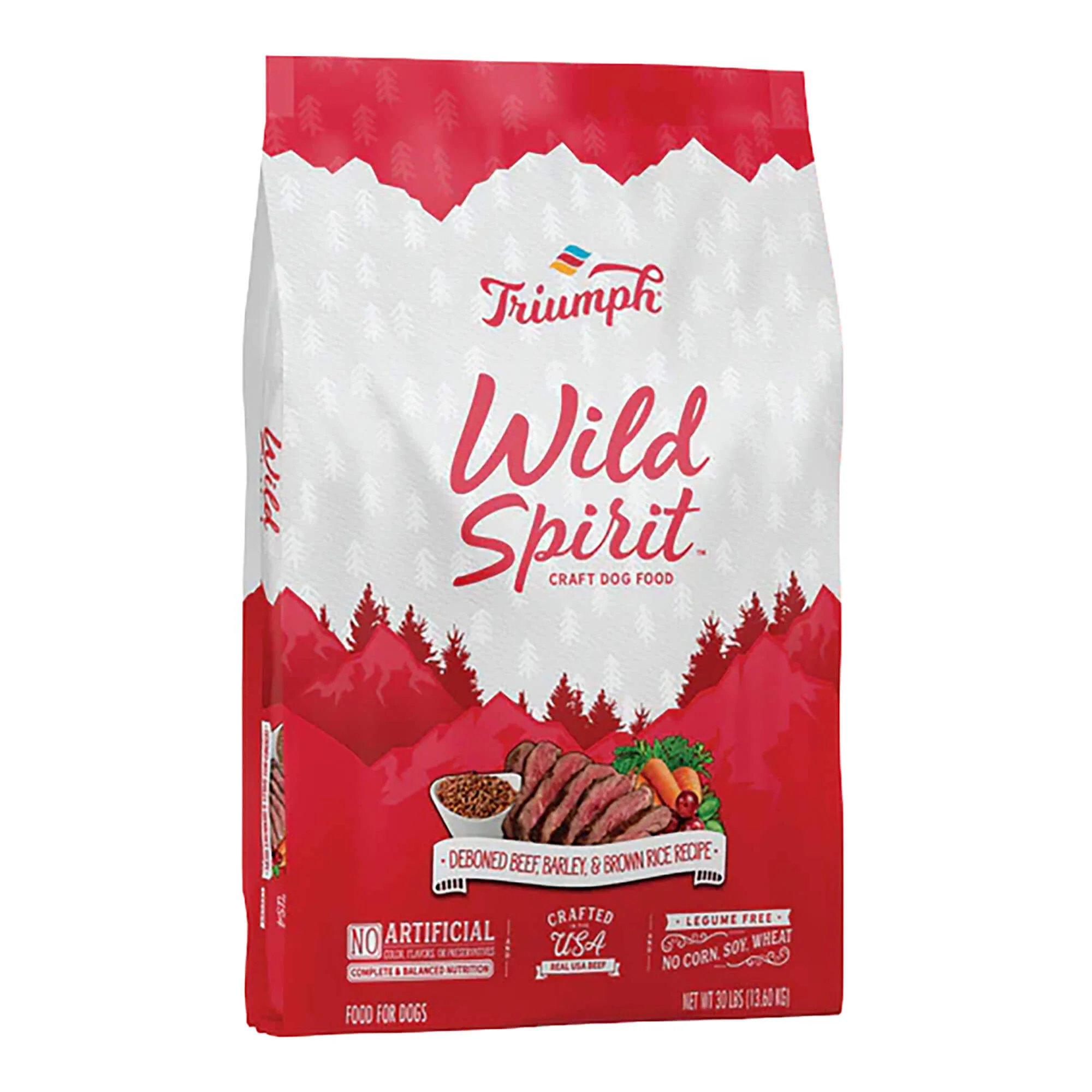 Triumph Wild Spirit Dry Dog Food Deboned Recipe, 30 lb - Image 1