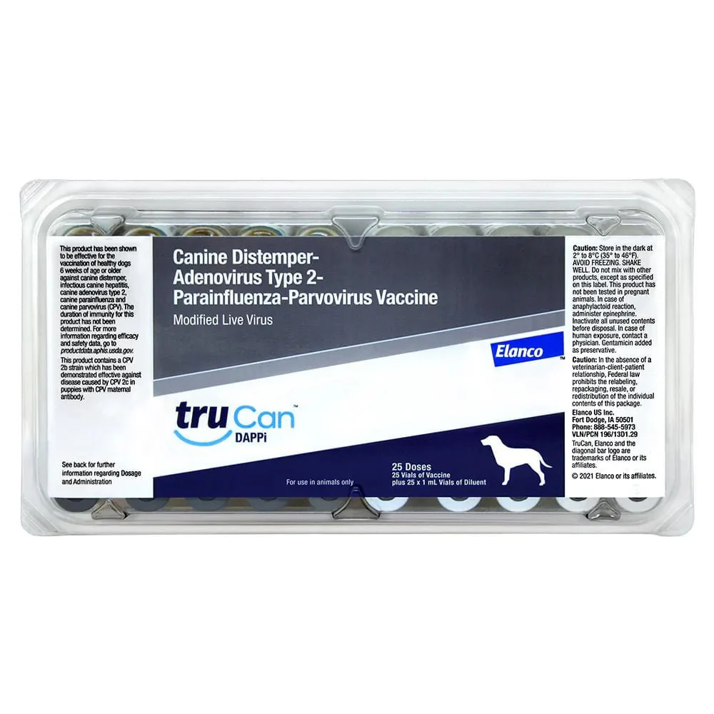 TruCan DAPPi 5-Way Dog Vaccine, 25 Single Doses - Image 1