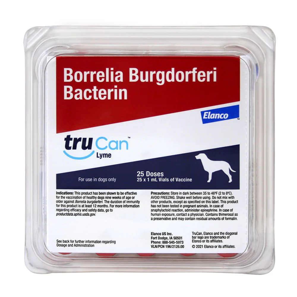 TruCan Lyme Vaccine for Dogs, 25 x 1 ml - Image 1