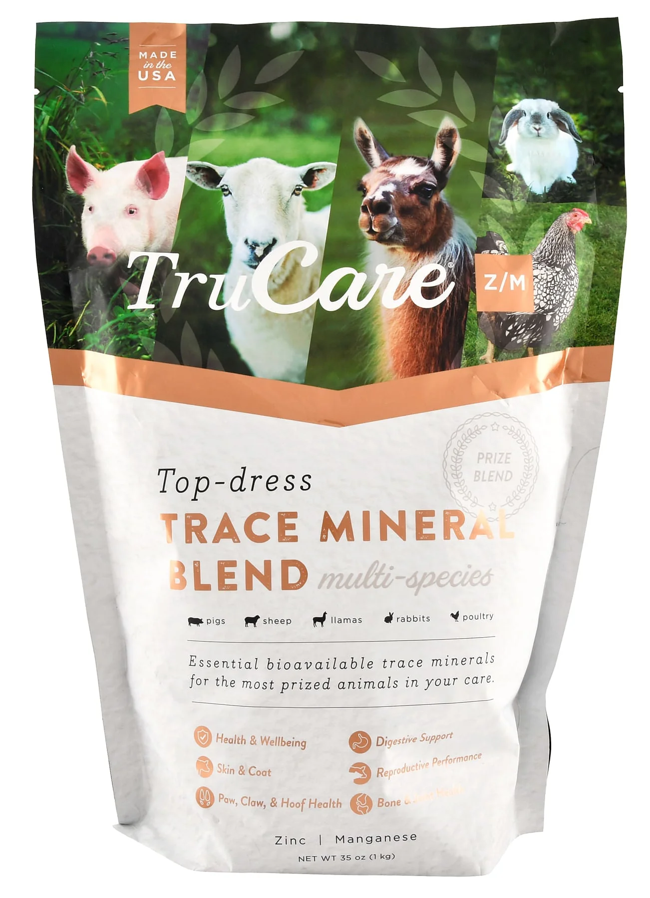 TruCare Z/M Top Dress Trace Mineral Blend for Multi Species, 35 oz - Image 1
