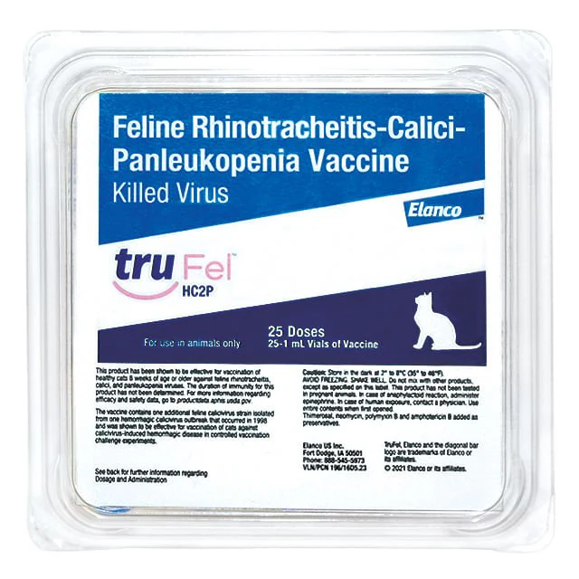 TruFel HC2P Feline Vaccine, 25 x 1 ml - Image 1