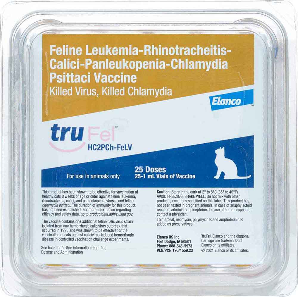 TruFel HC2PCh-FeLV Cat Vaccine, 25 Doses - Image 1