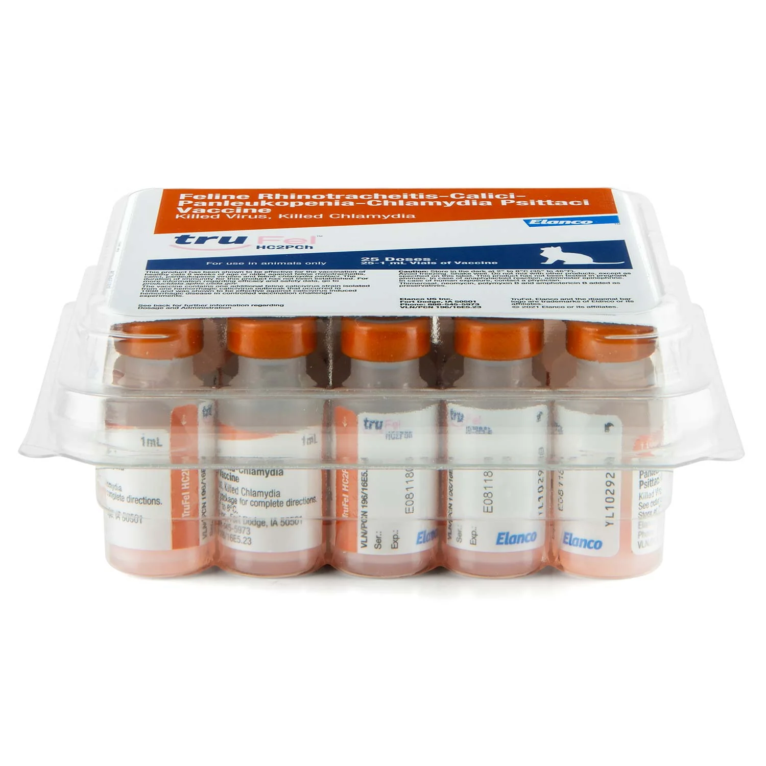 TruFel HC2PCh Cat Vaccine (formerly Fel-O-Vax IV + CaliciVax), 25 Single Doses - Image 2