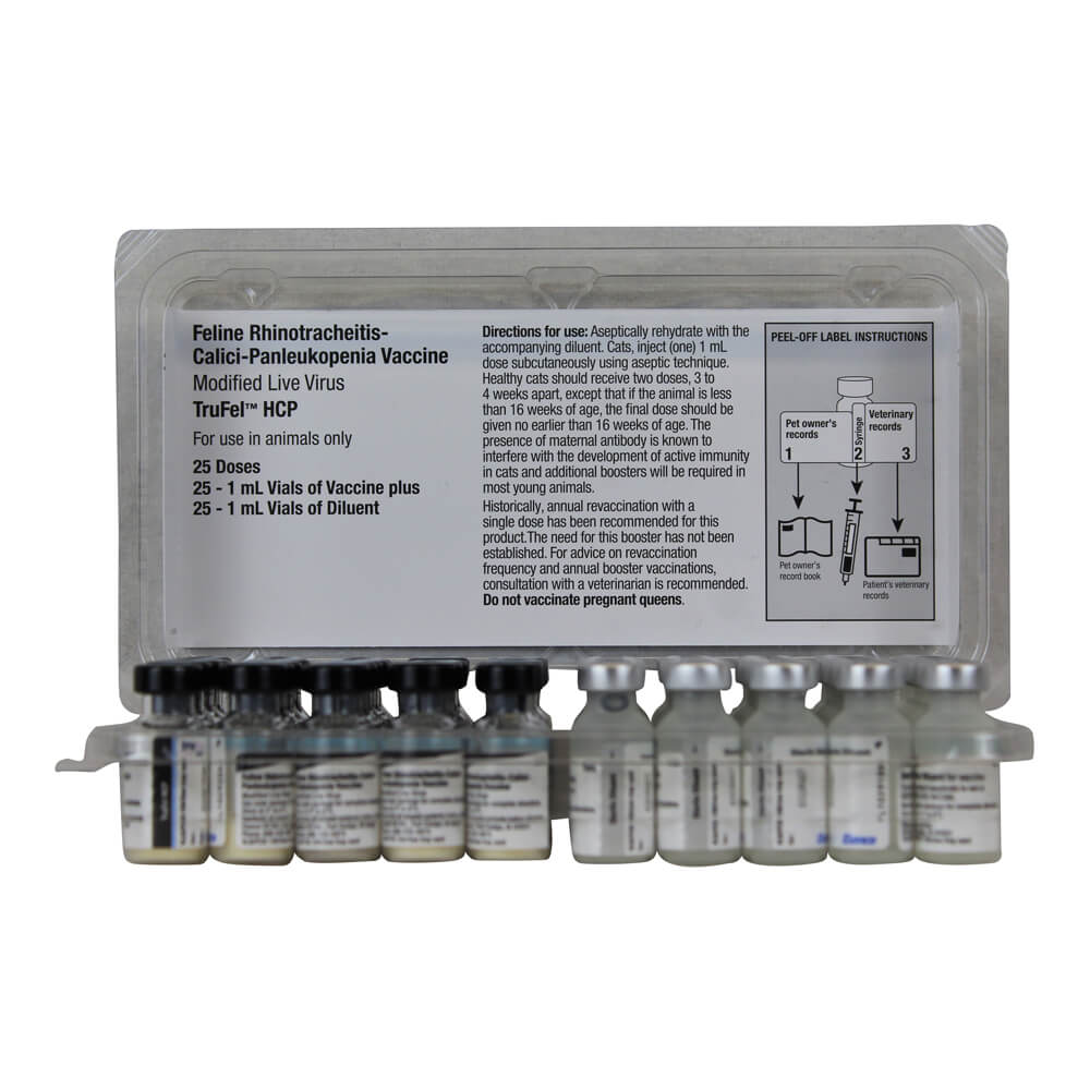 TruFel HCP Injectable Cat Vaccine, 25 x 1 mL Tray - Image 2