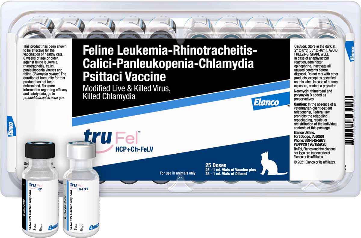 Trufel HCP+CH FELV Injectable Cat Vaccine (25 x 1ml) - Image 1