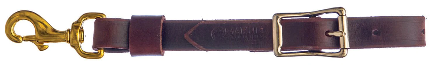 Classic Equine Leather Replacement Tug with Brass Snap - Image 1