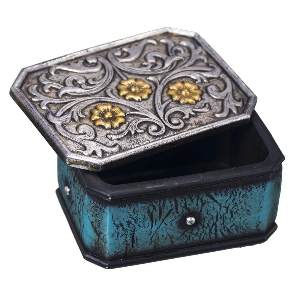 Turquoise Trinket Box - Image 1